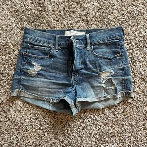 Abercrombie & Fitch high waist jean shorts size 6